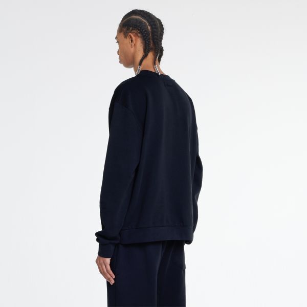 Flâneur Essential Logo Sweater Zwart