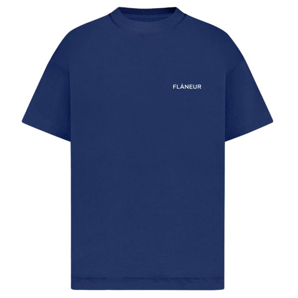Flâneur Essential T-shirt Donker Blauw