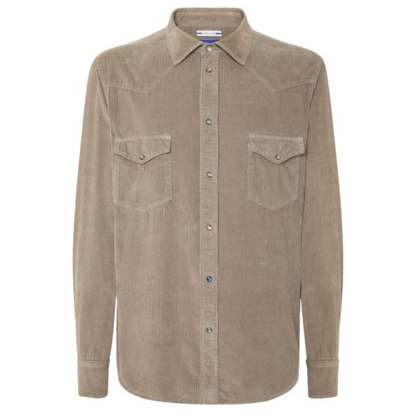 Jacob Cohën Western Overhemd Taupe