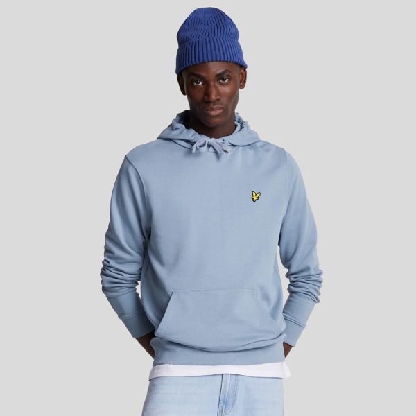 Lyle & Scott Pullover Hoodie Licht Blauw