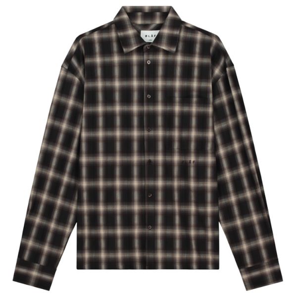 Olaf Plaid Boxy Overhemd Bruin