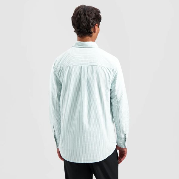 Olaf Stripe Oxford Overhemd Groen/Wit