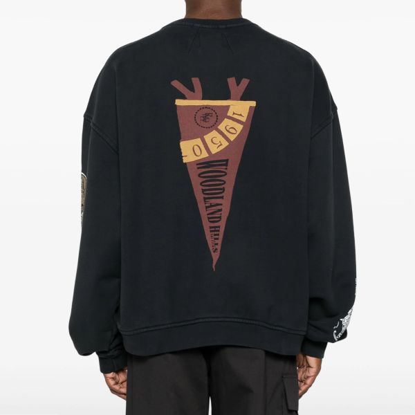 Rhude Pennant Flag Sweater Zwart