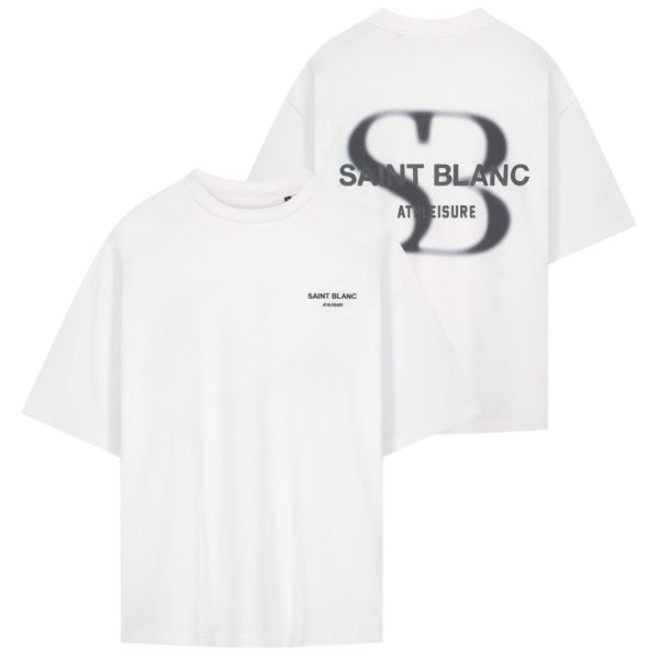 Saint Blanc Blurr T-shirt Wit