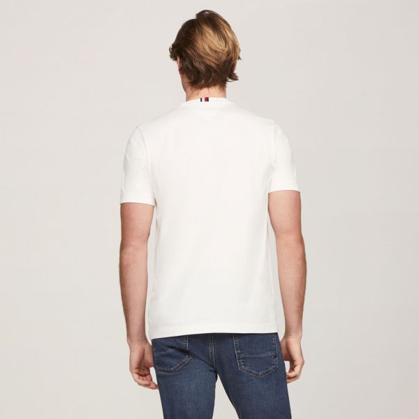 Tommy Hilfiger Monotype Woven Label T-shirt Wit