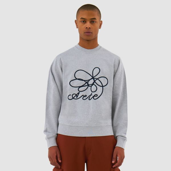 Arte Antwerp Flower Logo Sweater Grijs