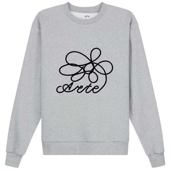 Arte Antwerp Flower Logo Sweater Grijs