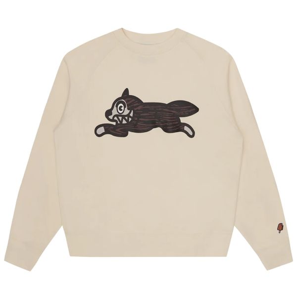 Icecream Woodgrain Running Dog Sweater Off White