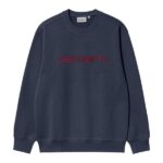 Carhartt Logo Sweater Donker Blauw