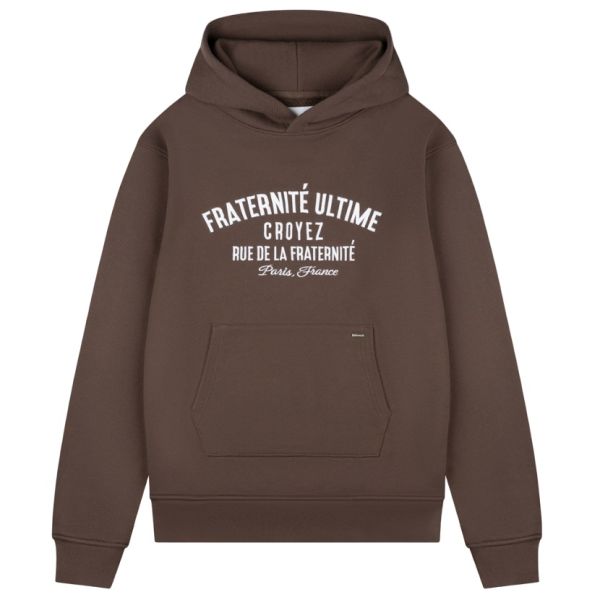 Croyez Heavyweight Fraternité Hoodie Bruin