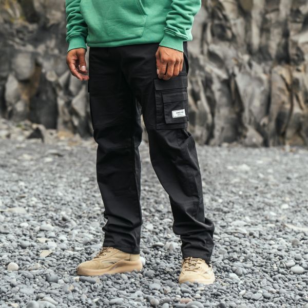 Croyez Parachute Cargo Broek Zwart
