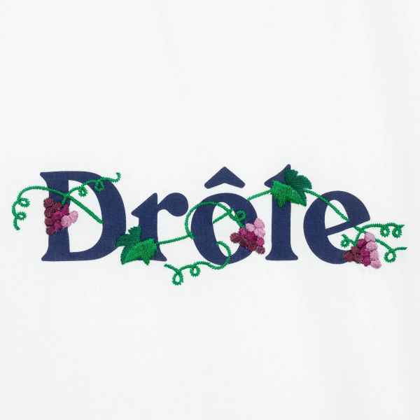 Drôle De Monsieur Drôle Raisin T-shirt Wit
