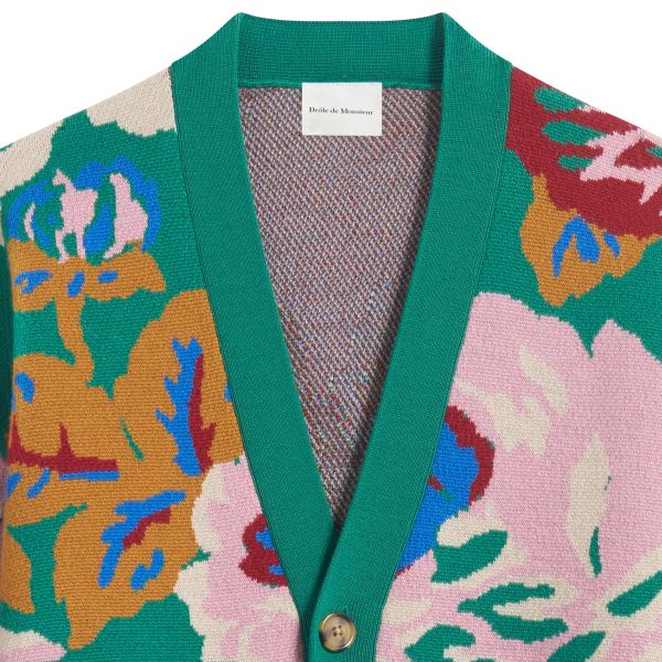 Drôle De Monsieur Peony Cardigan Groen