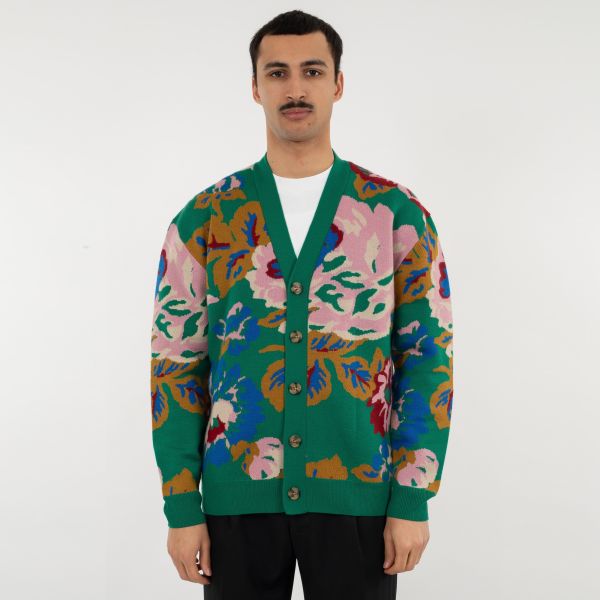 Drôle De Monsieur Peony Cardigan Groen