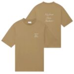 Drôle De Monsieur Slogan Calligraphy T-shirt Bruin