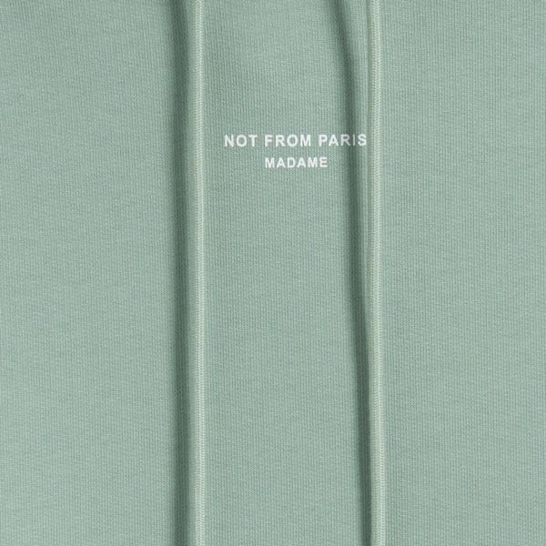 Drôle De Monsieur Slogan Classique Hoodie Groen