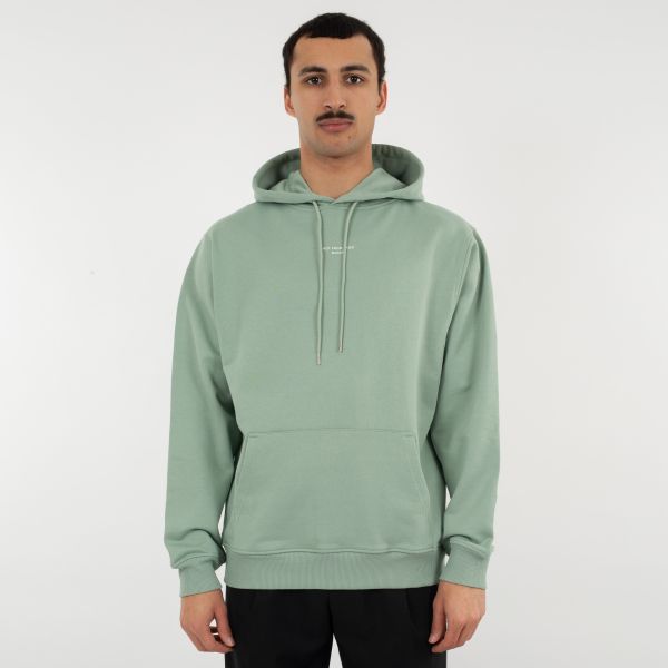 Drôle De Monsieur Slogan Classique Hoodie Groen
