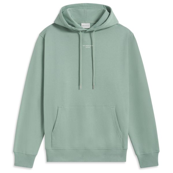 Drôle De Monsieur Slogan Classique Hoodie Groen