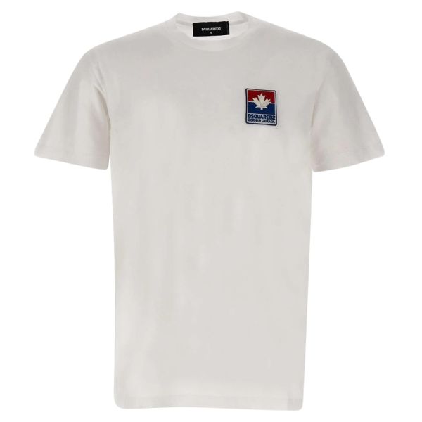 Dsquared2 Leaf Patch T-shirt Wit
