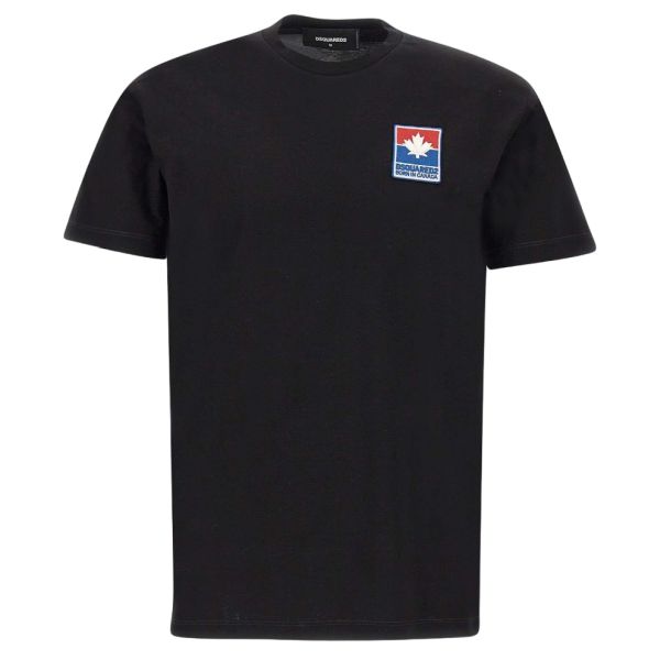 Dsquared2 Leaf Patch T-shirt Zwart