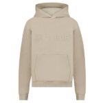 Flâneur Embossed Hoodie Beige
