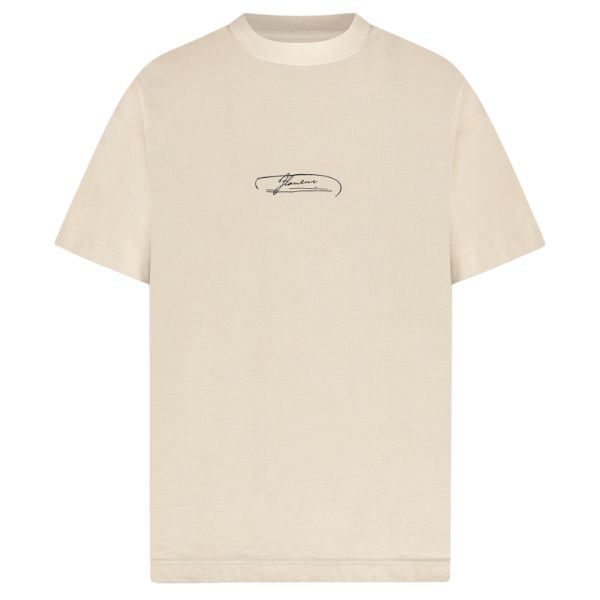 Flâneur Letter T-shirt Beige