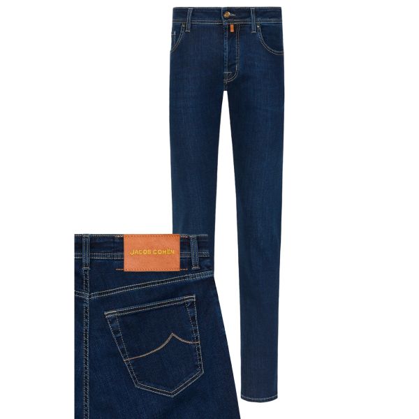 Jacob Cohën Nick Slim Jeans Donker Blauw