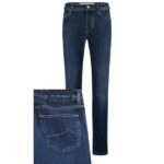 Jacob Cohën Nick Slim Jeans Donker Blauw
