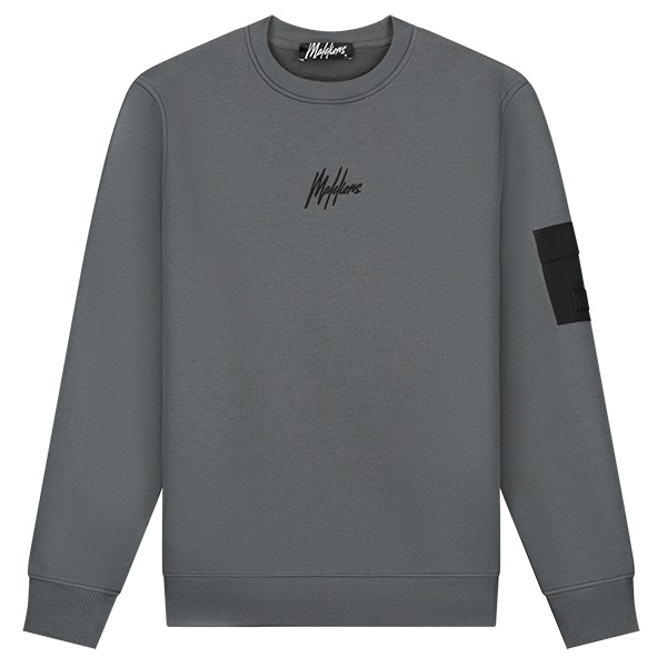Malelions Nylon Pocket Sweater Grijs