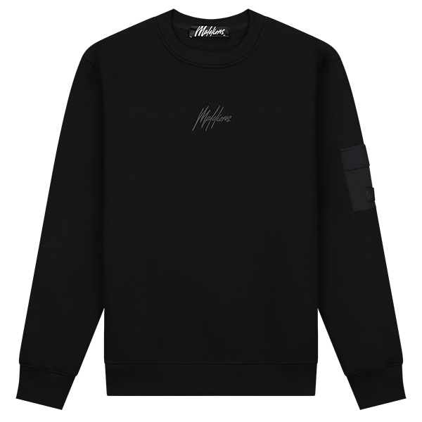 Malelions Nylon Pocket Sweater Zwart