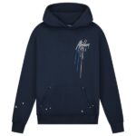 Malelions Oversized Painter Hoodie Navy