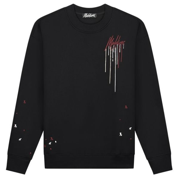 Malelions Oversized Painter Sweater Zwart