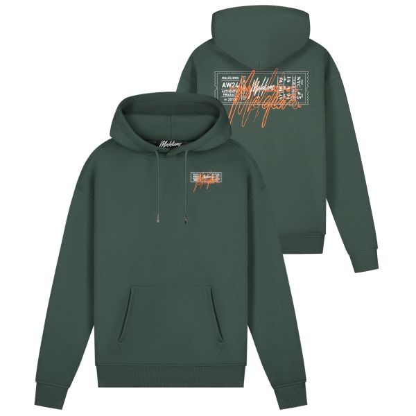 Malelions Oversized Ticket Hoodie Donker Groen