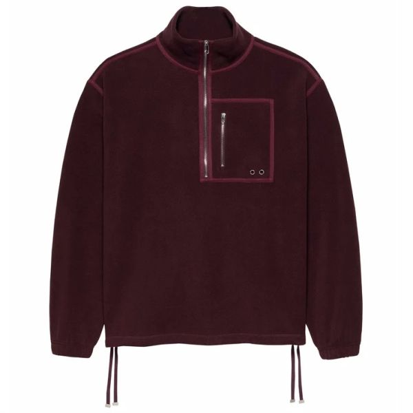 New Amsterdam Surf Association Fleece Half Zip Sweater Bruin