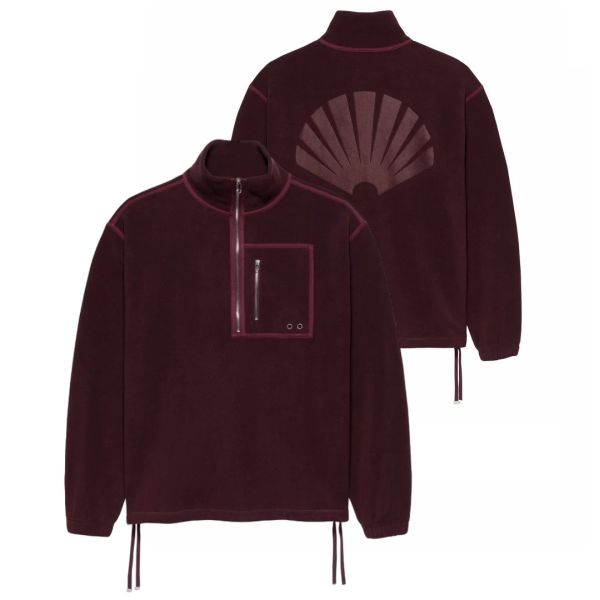 New Amsterdam Surf Association Fleece Half Zip Sweater Bruin