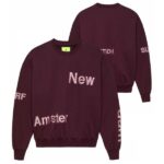 New Amsterdam Surf Association Name Sweater Bordeaux