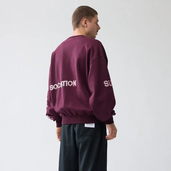 New Amsterdam Surf Association Name Sweater Bordeaux