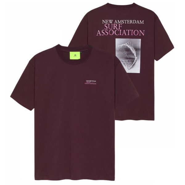New Amsterdam Surf Association Wire T-shirt Bordeaux
