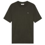 NN.07 Adam Emb T-shirt Donker Groen