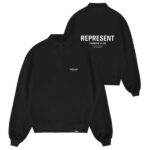 Represent Owners Club Longsleeve Polo Sweater Zwart
