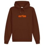 Arte Antwerp Embroidery Logo Hoodie Bruin