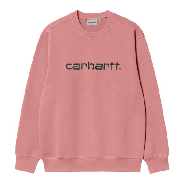 Carhartt Logo Sweater Roze
