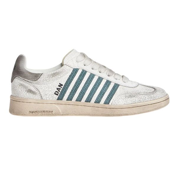 Dsquared2 Vintage Boxer Sneaker Wit/Groen
