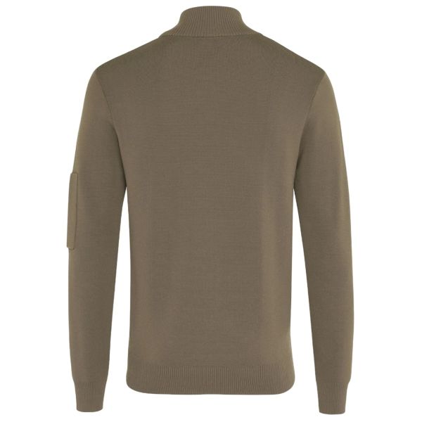 Genti Turtle 3 Buttons Sweater Bruin