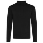 Genti Turtle Sweater Zwart