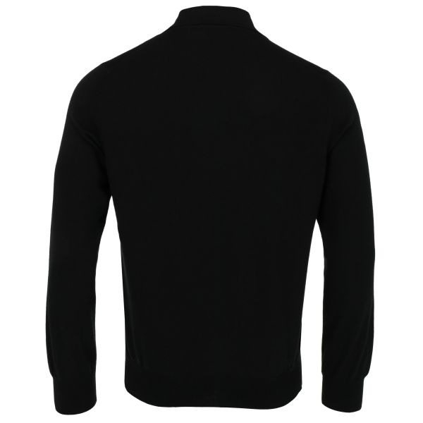 Gran Sasso Tennis Longsleeve Polo Zwart