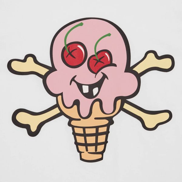 Icecream Cones & Bones T-shirt Wit