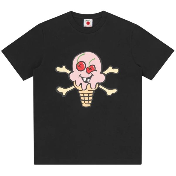 Icecream Cones & Bones T-shirt Zwart