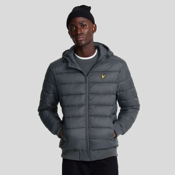 Lyle & Scott Wadded Jas Antraciet