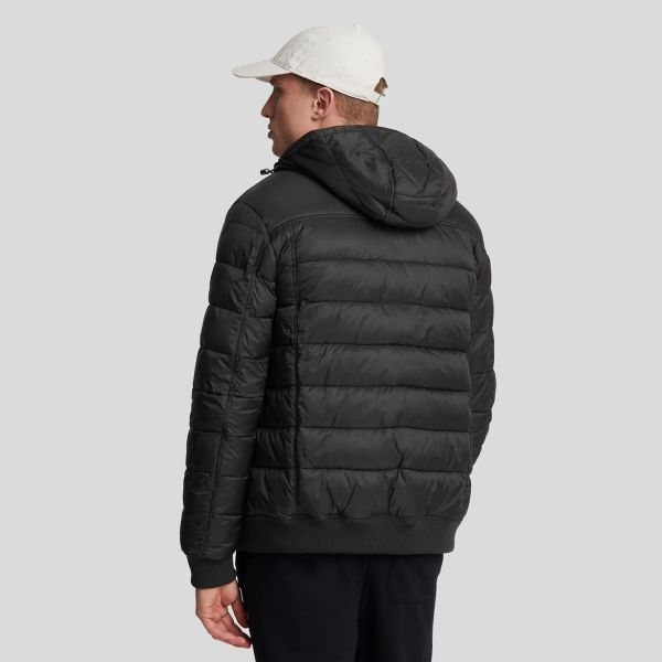 Lyle & Scott Wadded Jas Zwart